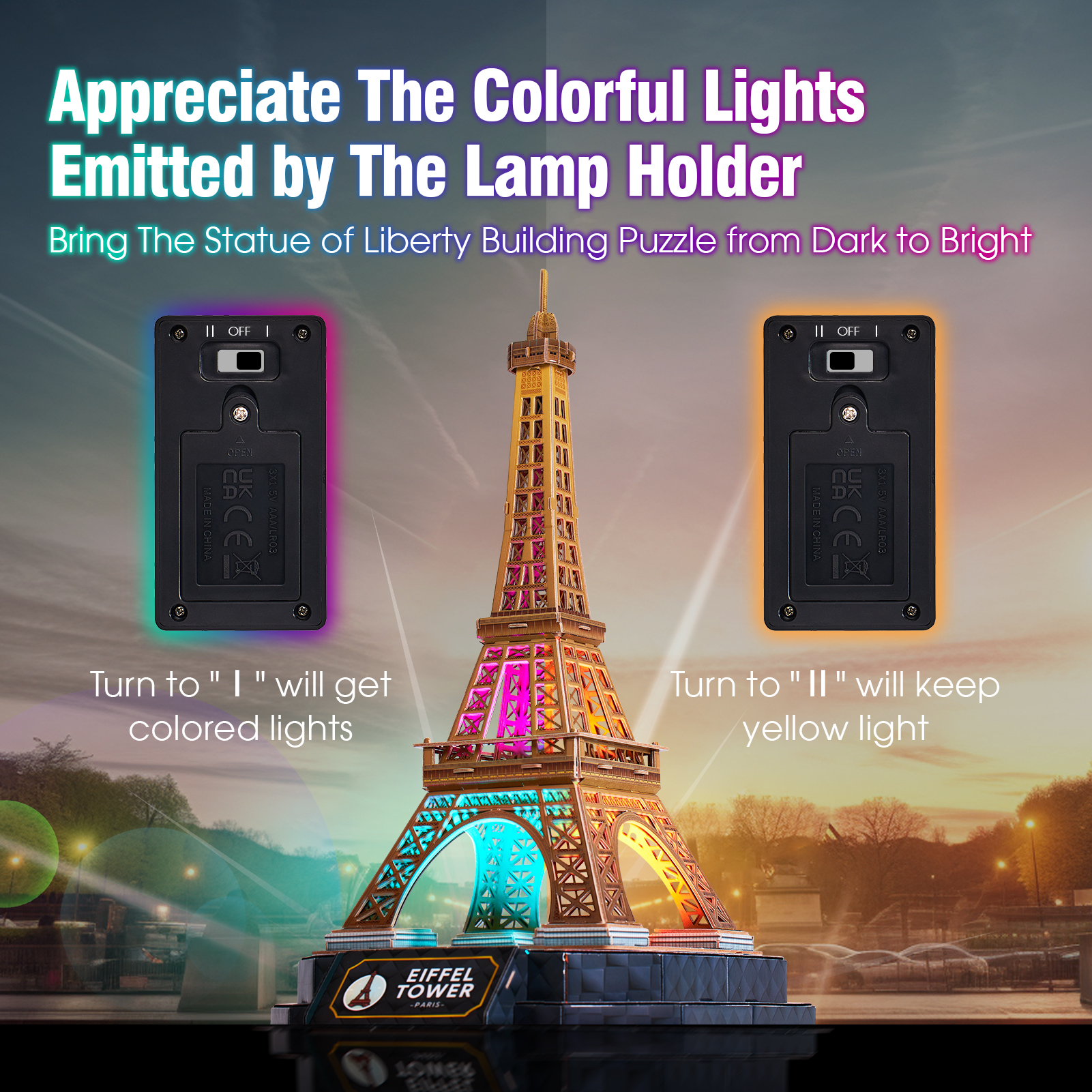 Eiffel Tower Night Edition L534h